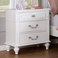 Traditional Nightstand w/ USB Outlet