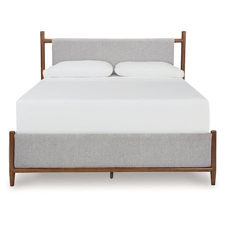 Queen Upholstered Panel Bed