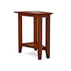 Durham Solid Accents Eclectic Shelf Wedge Table