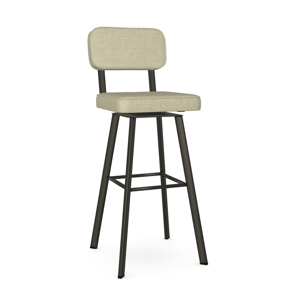 Upholstered Spectator Height Swivel Stool
