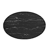 Modway Zinque 42" Oval Marble Dining Table