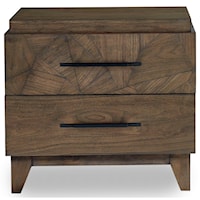 Mid-Century Modern Nightstand with Splayed Legs