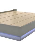 New Classic Paradox Contemporary King Bed with LED Lighting