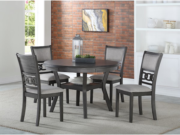 Dining Table and Chair Set with 4 Chairs