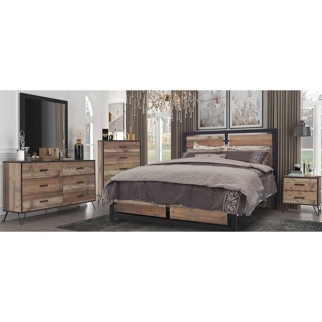 New Classic Furniture Elk River Cal. King Bedroom Set
