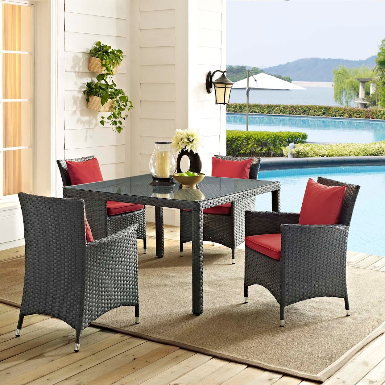 Modway Sojourn Outdoor 4 Piece Set