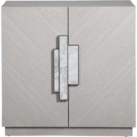 Viela Gray 2 Door Cabinet