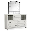 Magnussen Home Harper Springs Bedroom Dresser and Mirror Set