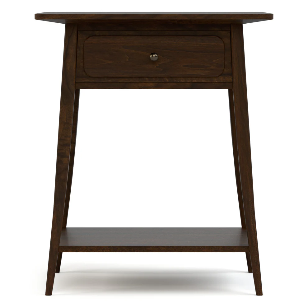 Splayed-Leg Nightstand w/Single Drawer