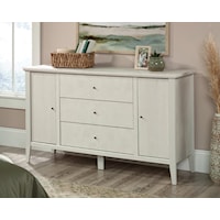 Transitional Three-Drawer Bedroom Dresser with Easy-Glide Drawers