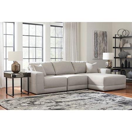 3-Piece Sectional Sofa with Chaise