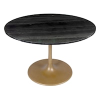 Taj Dining Table Black & Gold