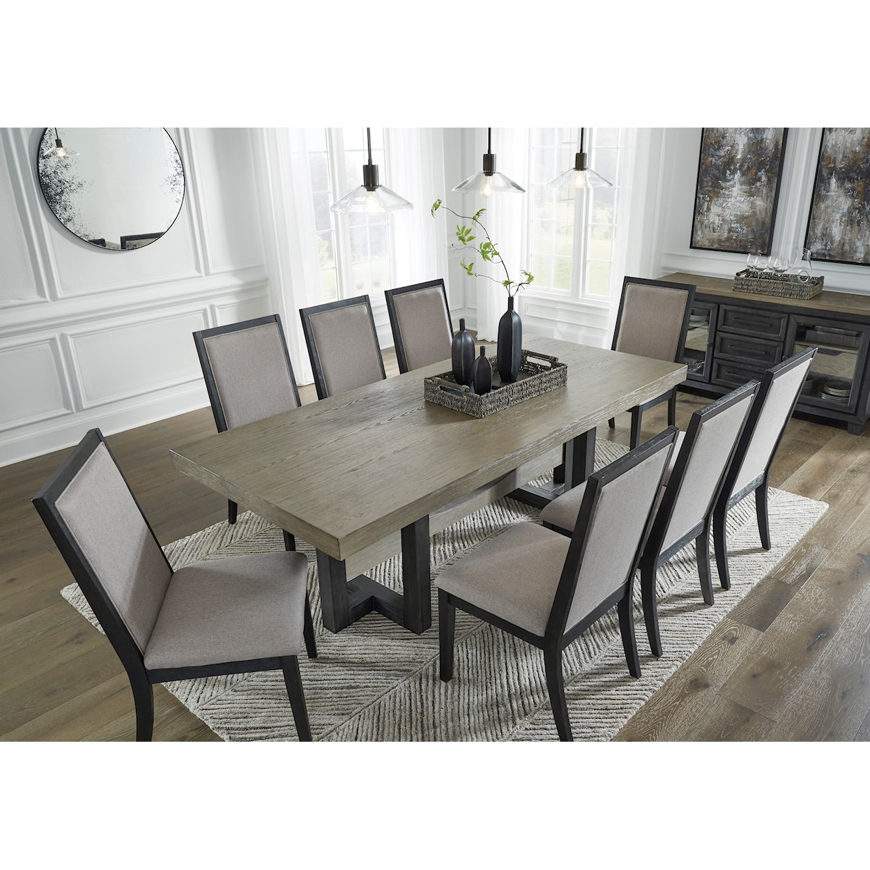 Ashley Furniture Signature Design Foyland 9-Piece Dining Set