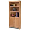 Archbold Furniture Alder Bookcases Alder Bookcase with Doors