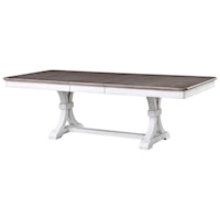 Farmhouse Dining Table with Table Leaf