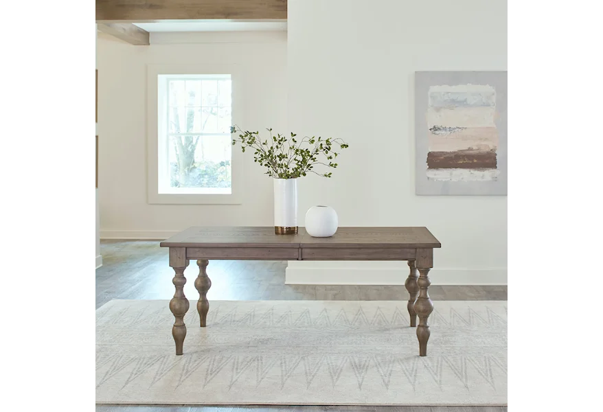 Americana Farmhouse Rectangular Leg Table by Liberty Furniture at Dream Home Interiors