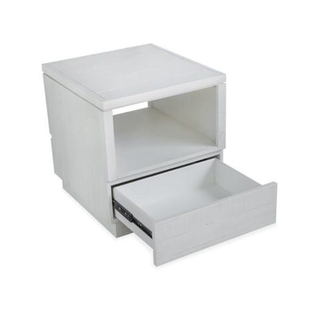 1-Drawer Rectangular End Table