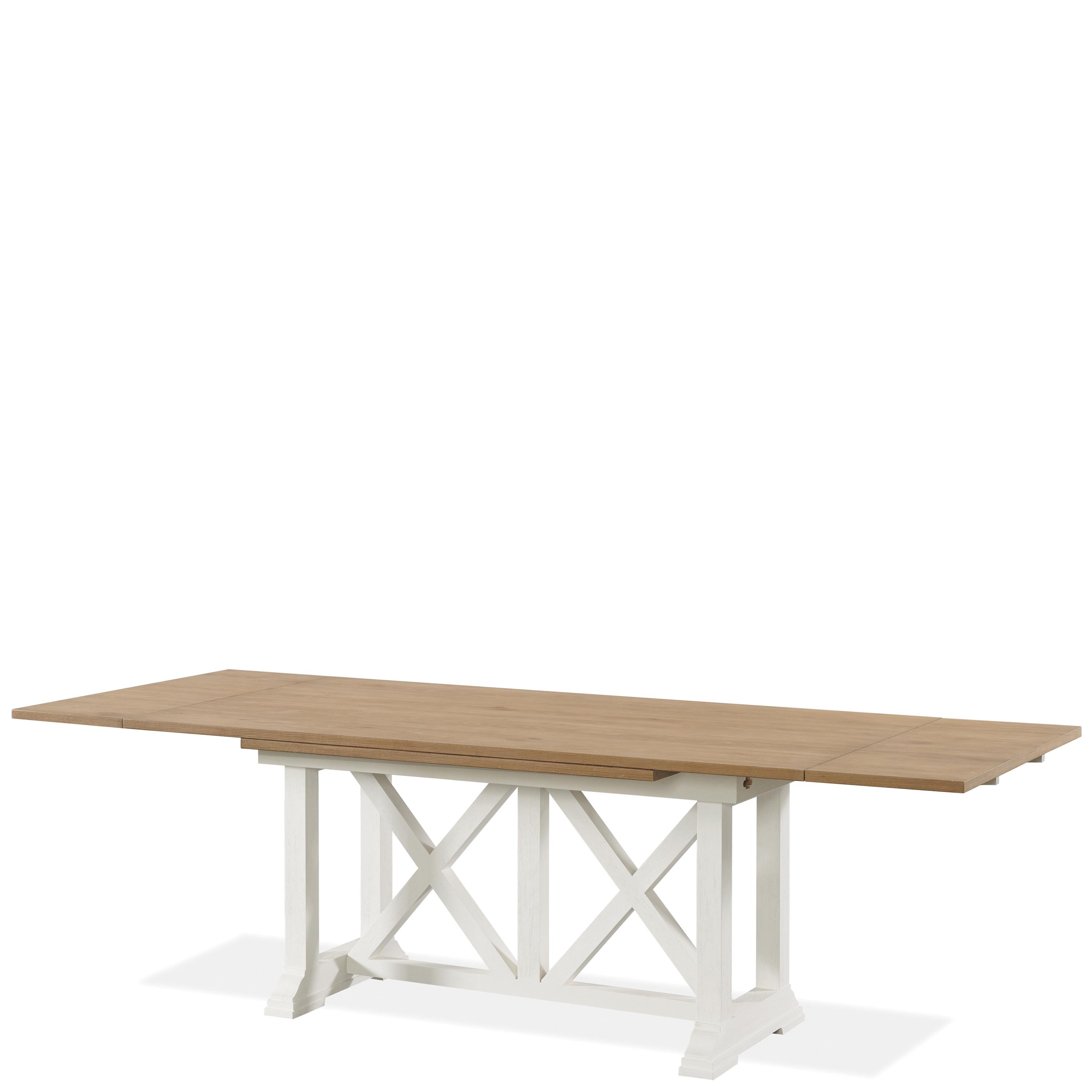 rutledge extendable rubberwood solid wood dining table