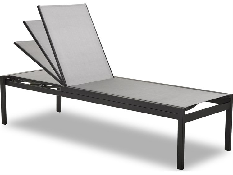 Stacking Adj. Sling Lay-Flat Armless Chaise
