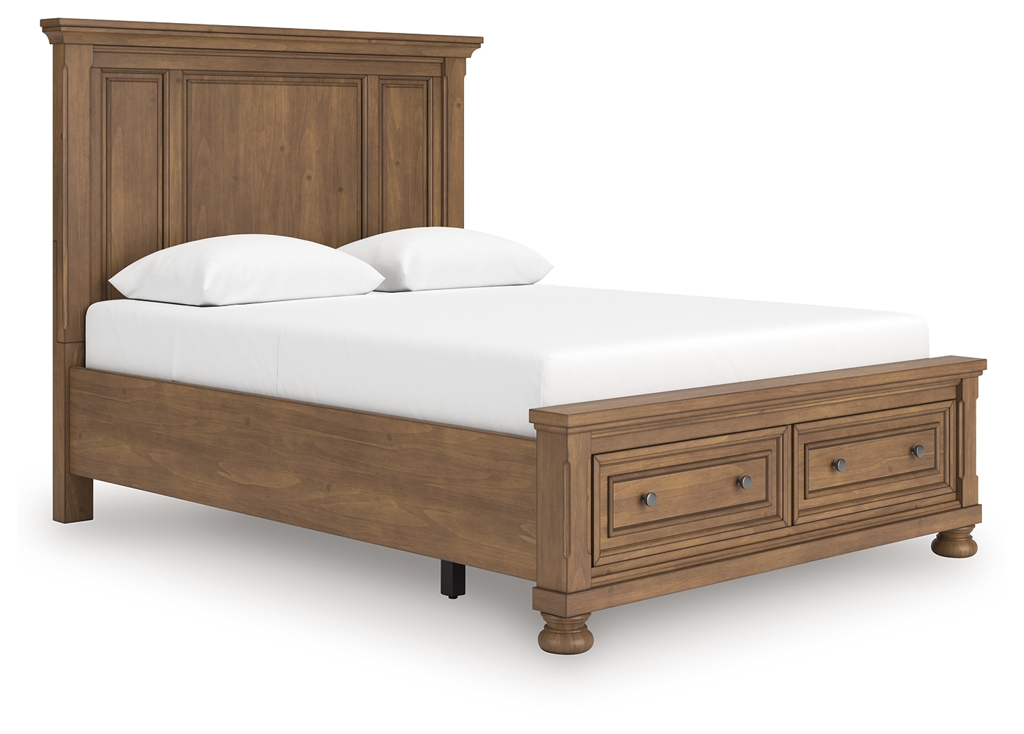 Queen Panel Storage Bed