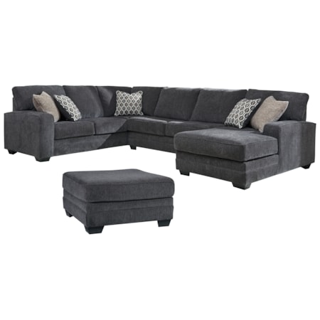 Sectional With Ottoman