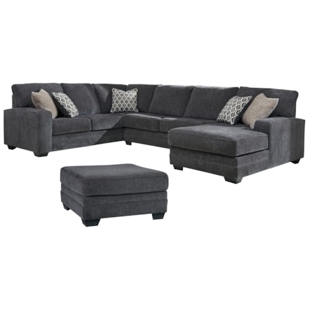 Sectional With Ottoman