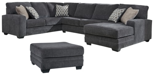 3-Piece Sectional With Ottoman