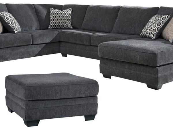 Sectional With Ottoman