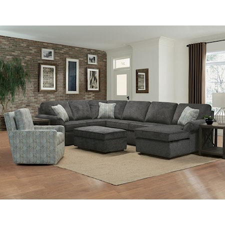 3-Piece Chaise Sectional Sofa