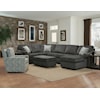 Dimensions 2400/X Series - Malibu 3-Piece Chaise Sectional Sofa