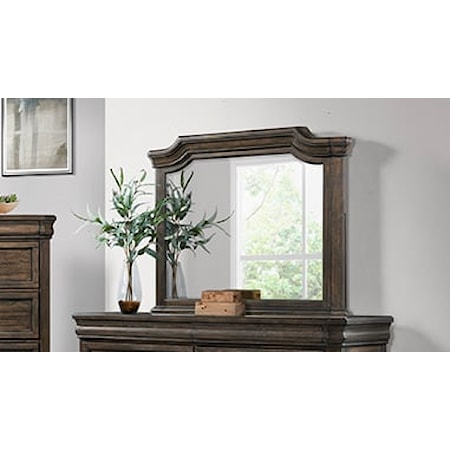 Traditional Arched Dresser Mirror