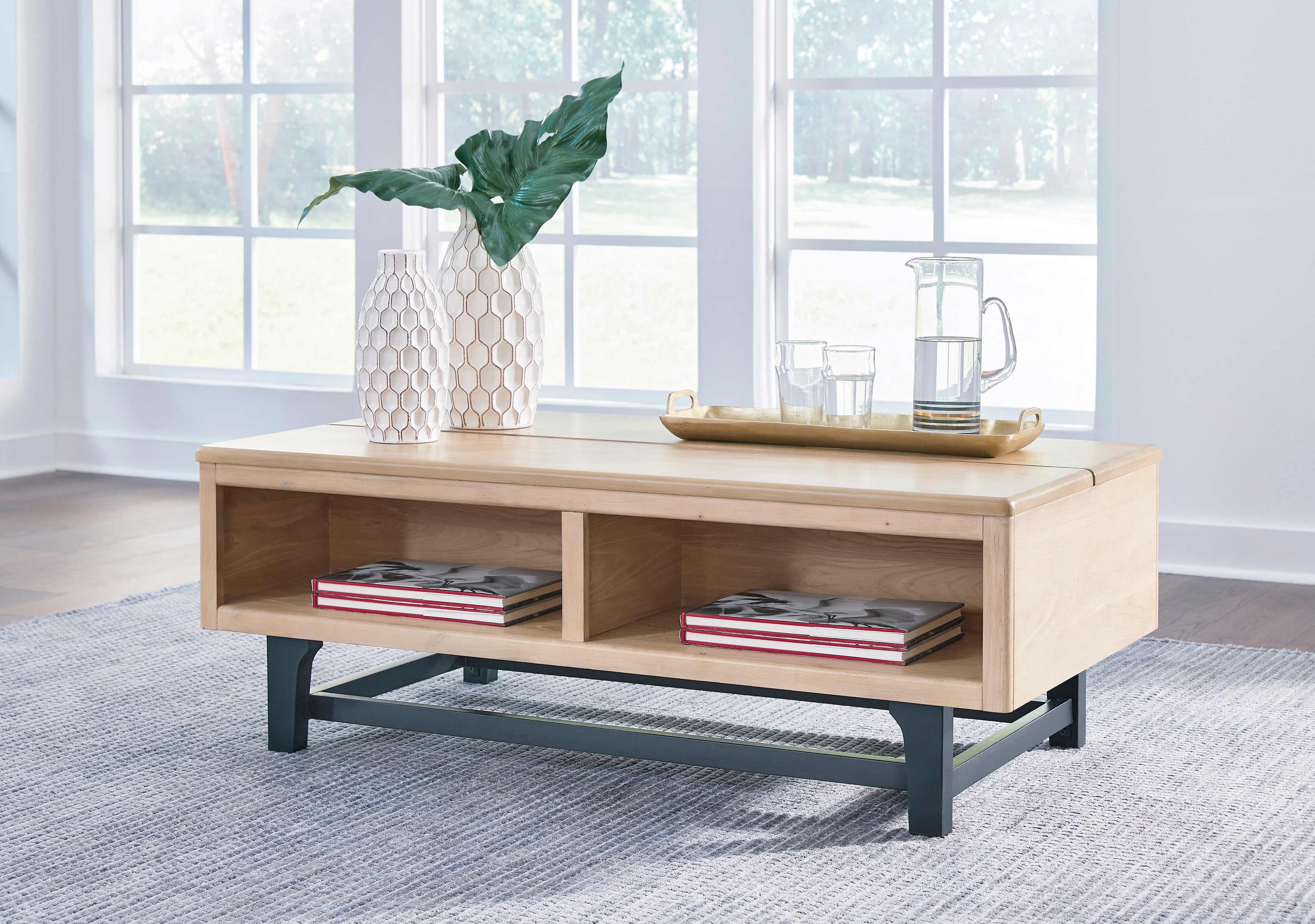 Ashley Signature Design Freslowe T9319 LiftTop Coffee Table with Elm