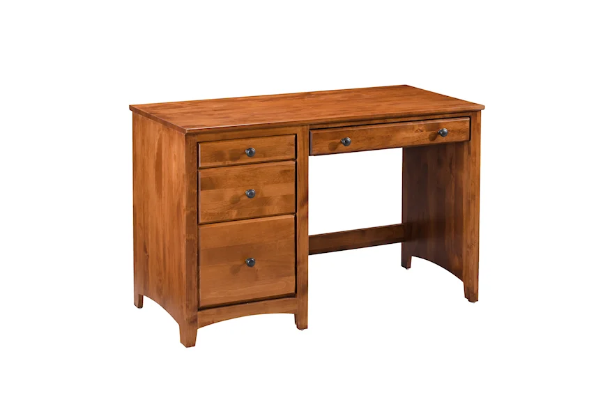 Home Office 4 Drawer Desk by Archbold Furniture at Esprit Decor Home Furnishings