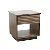 Contemporary End Table with Single Drawer