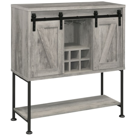 Claremont Sliding Door Home Bar Wine Cabinet