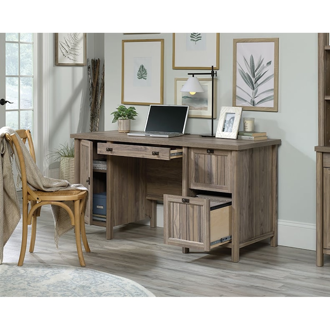 Sauder Costa Double Pedestal Office Desk
