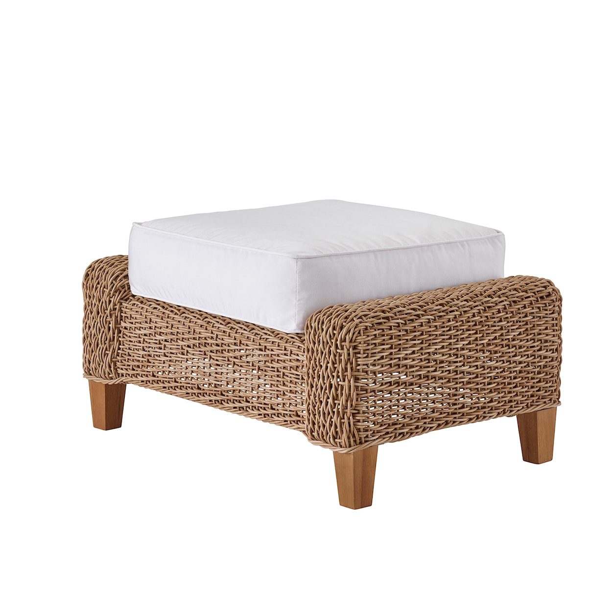 Universal Coastal Living Outdoor Outdoor Living Rattan Ottoman