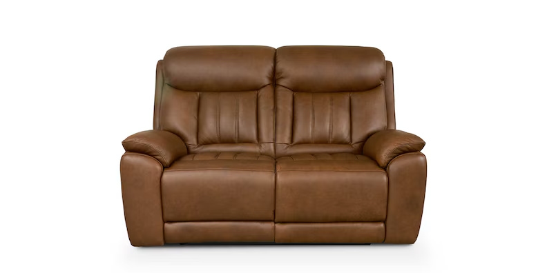 Benson Leather Power Reclining Loveseat