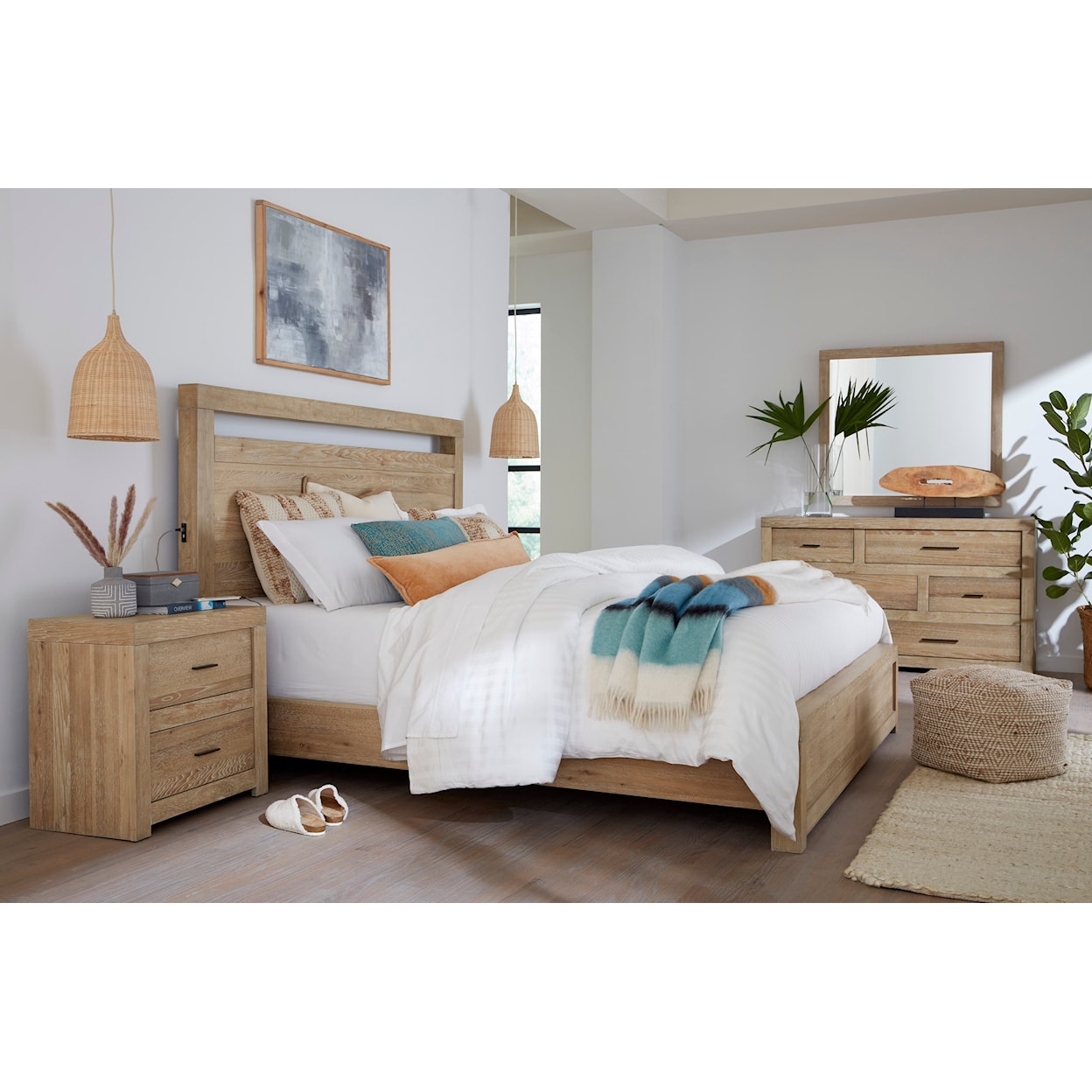 Aspenhome Urbanite King Panel Bed