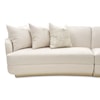 Michael Amini Aurora 3-Piece Upholstered Sectional Sofa