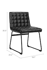 Zuo Pago Collection Contemporary Tufted Dining Chair