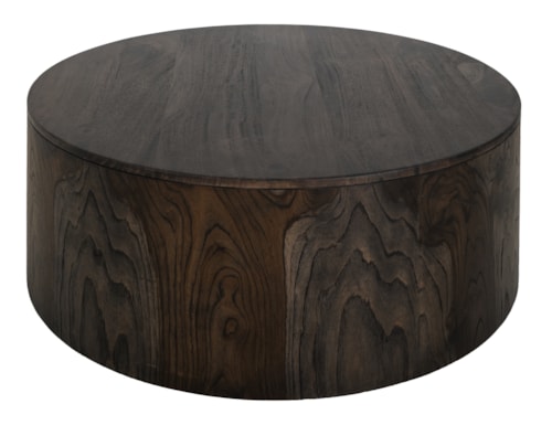 Modern Rustic Round Cocktail Table