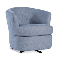 Transitional Accent Swivel Tub Chair