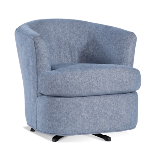Transitional Accent Swivel Tub Chair