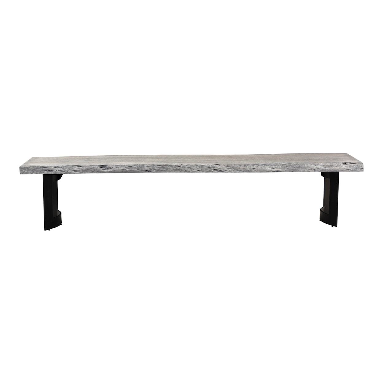 Moe's Home Collection Bent Bent Bench Small Weathered Grey