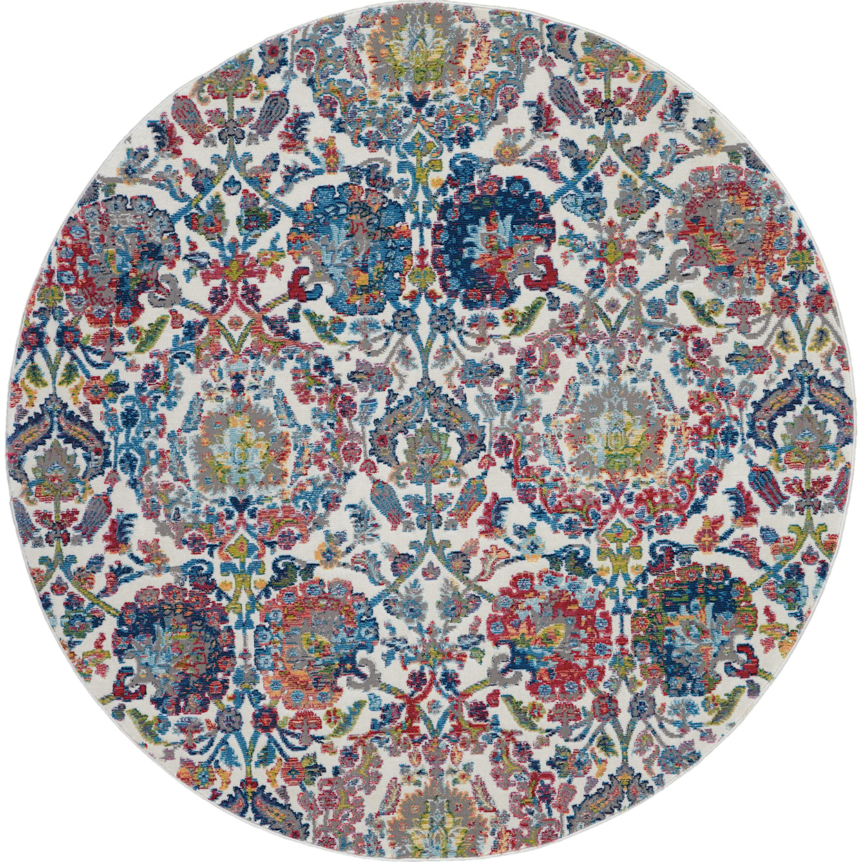 Nourison Ankara Global 4' Round  Rug