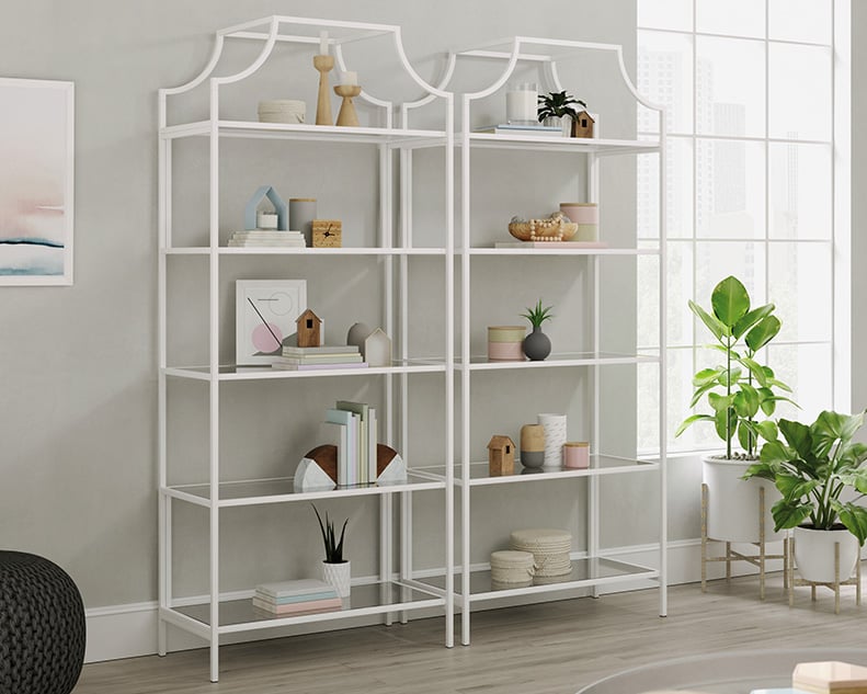 Bookcase with Tempered Glass