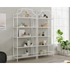 Sauder Anda Norr Bookcase with Tempered Glass