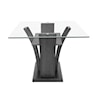 CM Camelia Dining Chair with Glass Top