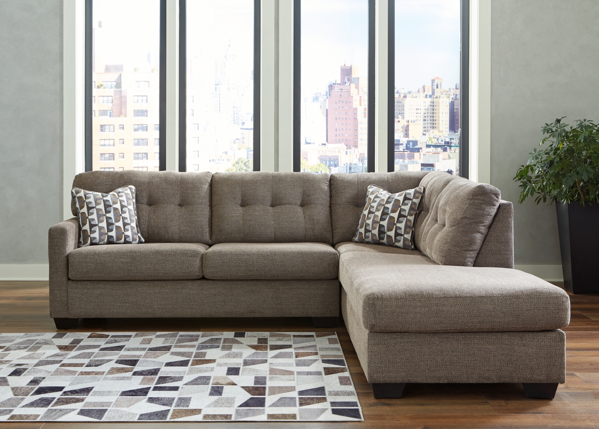 2-Piece Sectional With Chaise